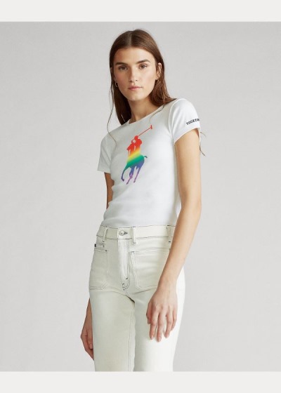 T Shirt Polo Ralph Lauren Pride Big Pony Algodão Mulher 85039-RSUN